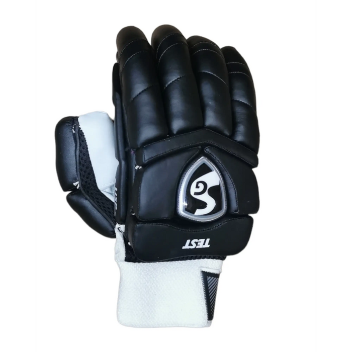 SG TEST BLACK BATTING GLOVES