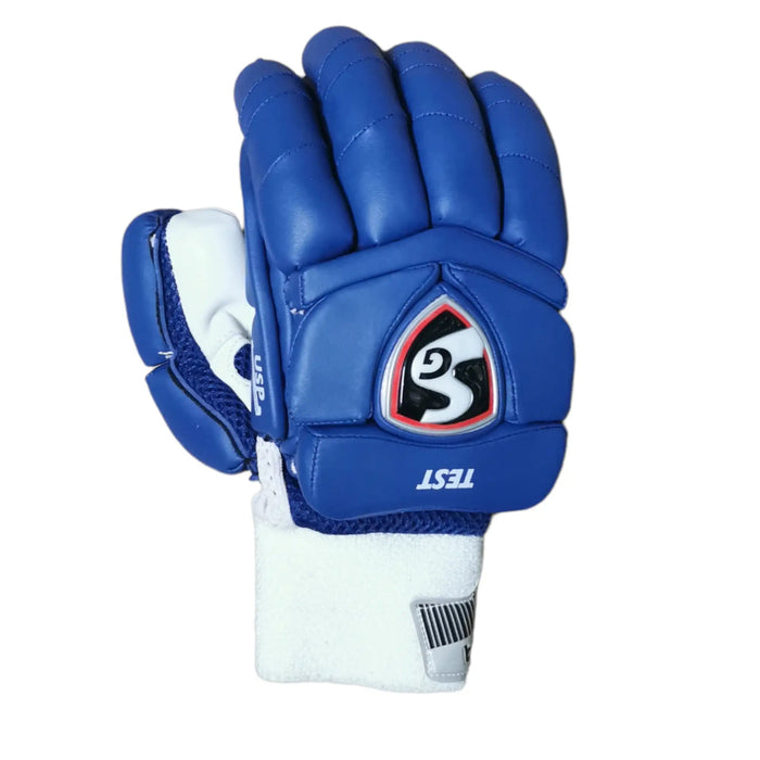 SG Test Blue Cricket Batting Gloves