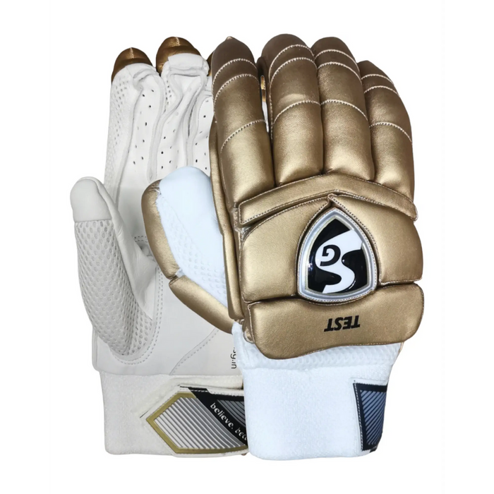 SG Test Gold Cricket Batting Gloves